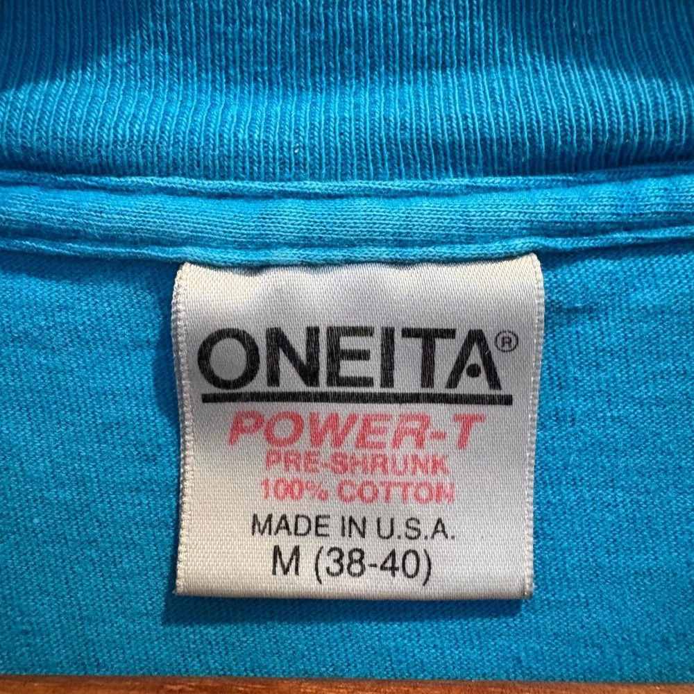 Vintage 1988 Panda Bear Tee Oneita Single Stitch Made USA Animal Graphic Medium - Picture 3 of 13